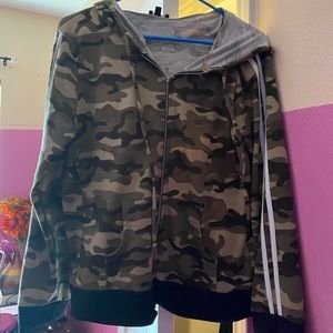 Camouflage patterned jacket